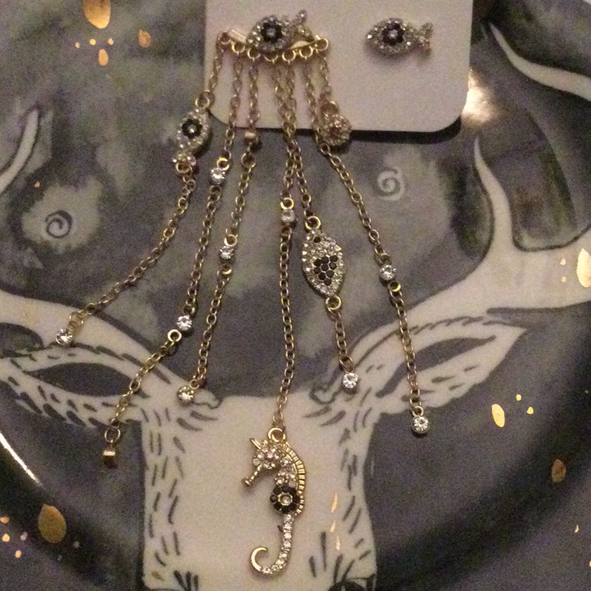 New Evil Eye Fish Jacket Earrings 925 40$